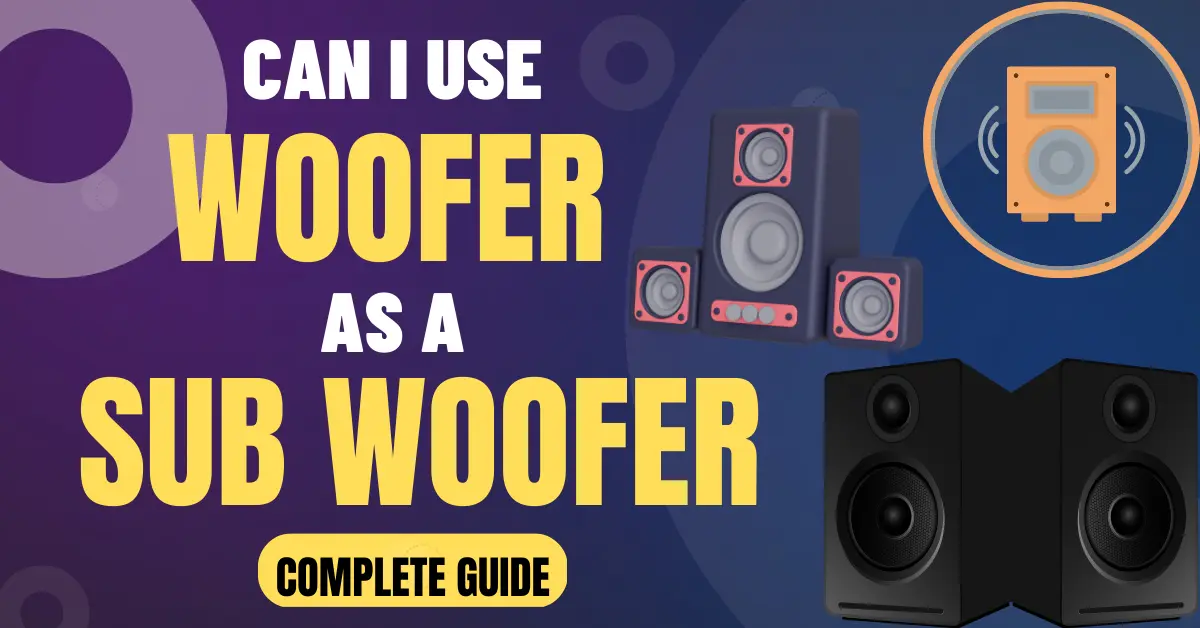 Can I use a Woofer as a Subwoofer | 3 Major Difference