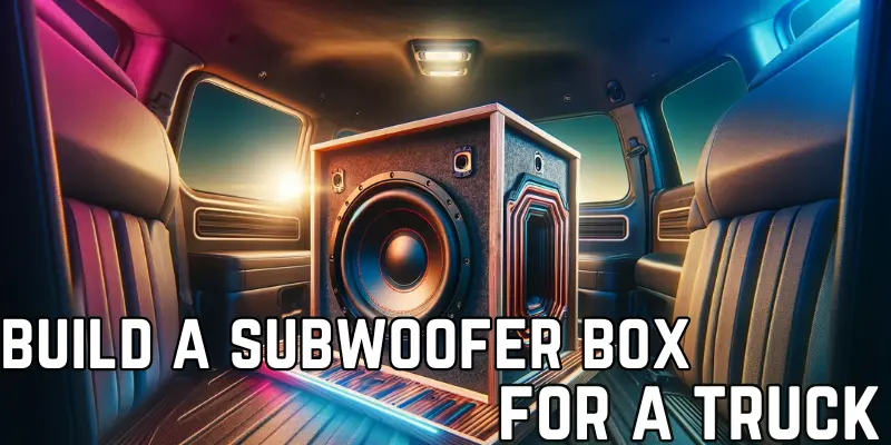 How to build a subwoofer box for a truck