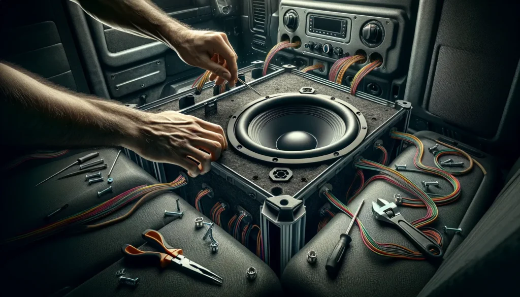 Installing the Subwoofer in Truck