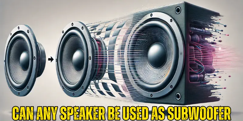 Can Any Speaker Be Used As Subwoofer